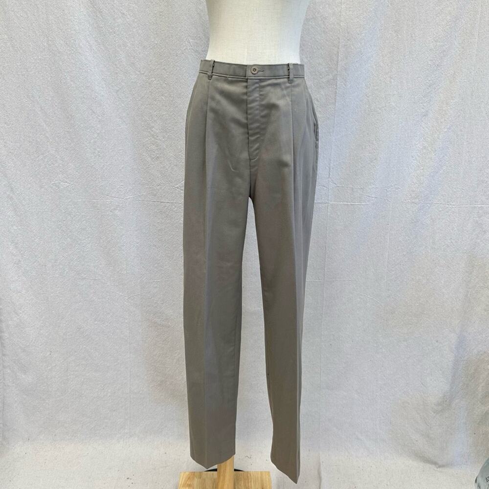 Levi's taupe Bend Over vintage 70s straight leg pleat twill trouser‎ size 14